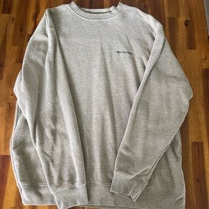 Men’s Beige Columbia Crewneck - XL